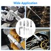 8pcs Grease Needle Tip Accessory Set,Injector Nozzle Dispenser 90 Degree Coupler