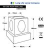 Ambient Glass Ice Cube Touch Dimmable Table Lamp Gold Base with G9 Bulb M0110