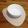 Pebble Placemat Set - Matt Moonlight White 4 Placemats Large 38cm
