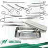 Set of 13 Pcs Basic Minor Surgery Kit Stainless Steel Box Surgical Instruments