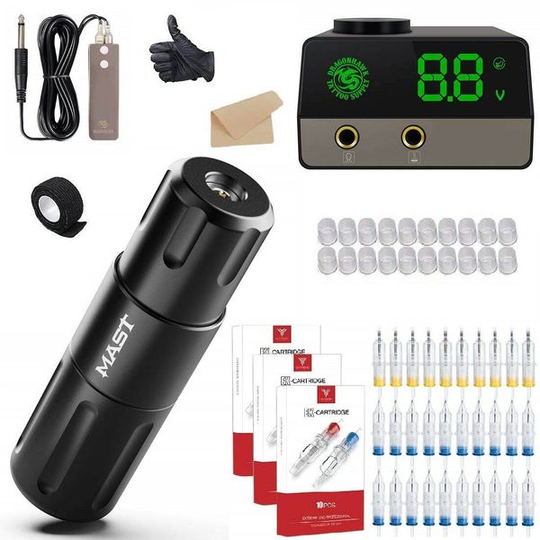 Mast Nano Rotary Tattoo Pen Machine Kit Power supply inks