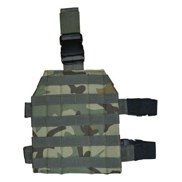 Camo Non-Slip Universal Adjustable MOLLE Drop Leg Platform Panel Holster 231C