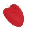 YOCUNKER Heart Shape Wired Mouse - 3-Button 1200DPI Optical USB Computer Mouse With 3.9FT Cord for Laptop, Chromebook, PC, Desktop, Mac, Notebook - Red