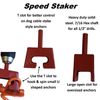 Keyfit Tools Ground Anchor Speed Staker Drill in Your Heavy Duty Spiral Ground Anchors in Seconds. Multi Functional Works On Dog Ties Tree Anchors Screw in Tent Stakes Solid Steel