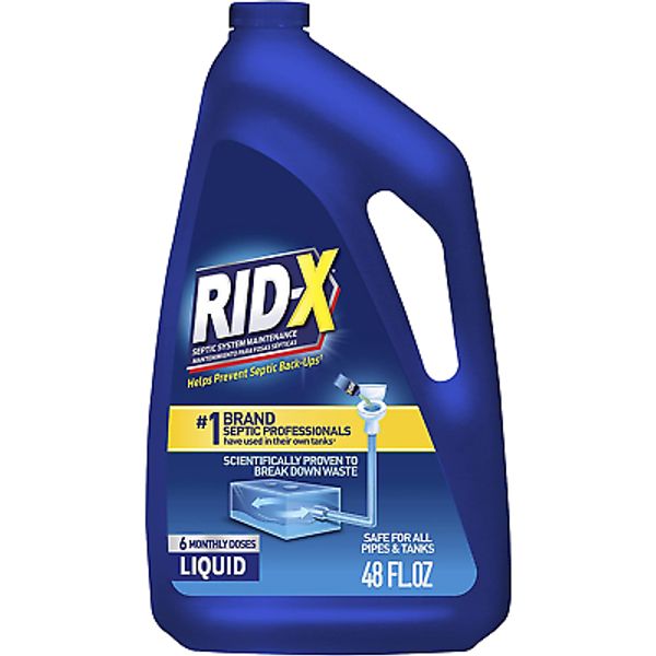 RID-X Septic Treatment, Septic Tank Treatment, 6 Month Supply of Liquid, 48 Oz