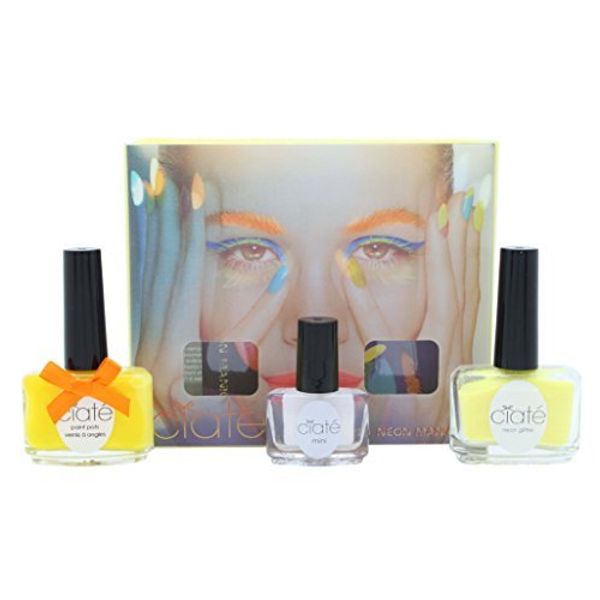 Ciate Corrupted Neon Manicure Megaphone Big Yellow Taxi Glitter Nail Polish Varnish Set