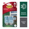 Command 17091AW – Pack of 2 Outdoor Oval Hooks, Medium with Strips, Transparent