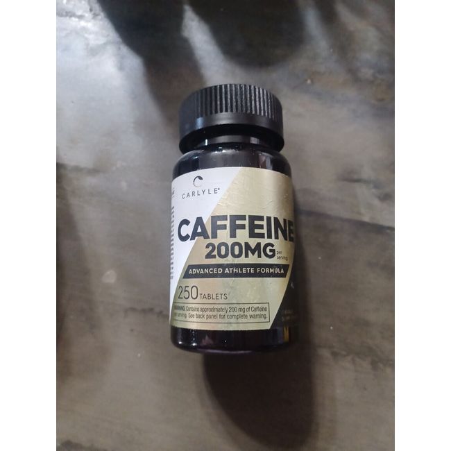 Carlyle Caffeine 200Mg/250 Tablets Advanced Athlete Formula Exp. 07/26