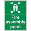 Fire Assembly Point - Fire Assembly Point With Family - 300 X 400mm