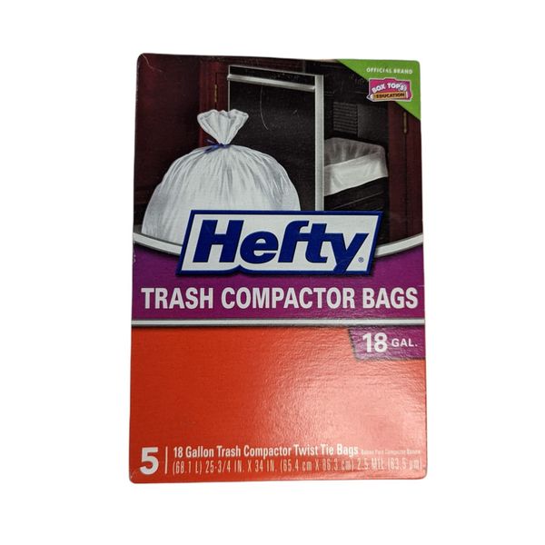 Hefty E21218 Trash Compactor Bags 5 Count