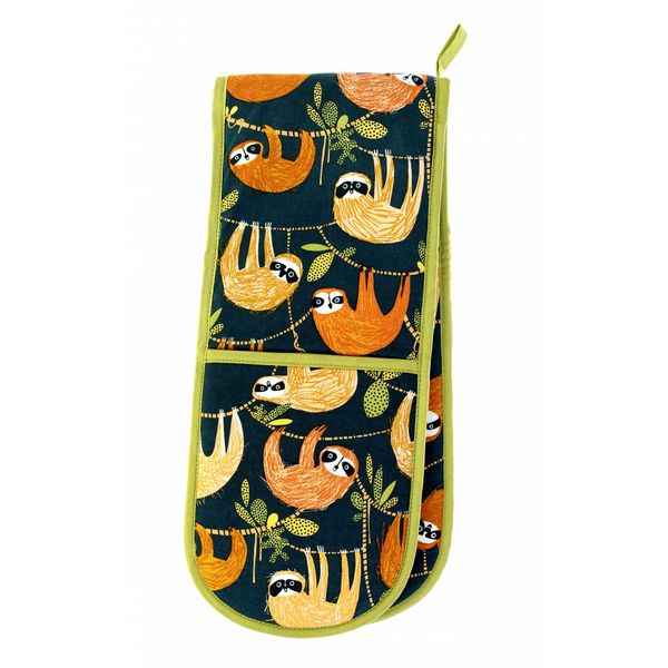 Double Oven Glove Hanging Around Multi-colour, Rectangle