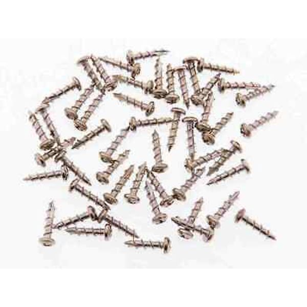 100 Pk #8 Youngdale Bright Nickel Cabinet Hinge Screws 1/8" x 5/8" Self Tapping