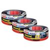 tesa extra Power Universal Gewebeband - Schwarz - 50 m x 50 mm (3x)