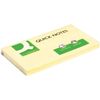 Q-Connect 76 x127mm Quick Note Repositionable Pad - Yellow,12