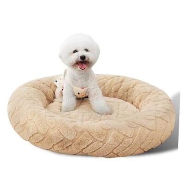 Donut Dog Bed Round Pet Beds for Indoor Dogs and Cats 30.0"L x 30.0"W x 7.0"Th