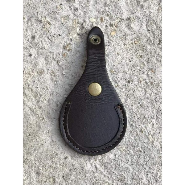 LEATHER TOE PAD PROTECTOR REST BARREL Hunting SHOOTING DARK BROWN