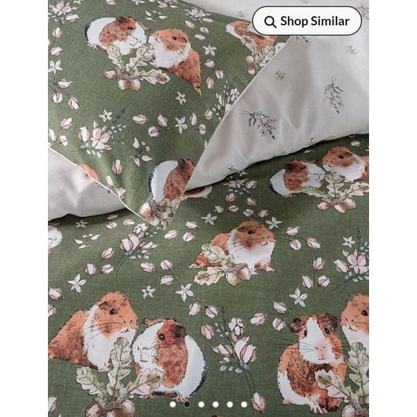 BNWT GEORGE KING SIZE AUTUMNAL GUINEA PIGS ACORN DUVET COVER BEDDING SET new