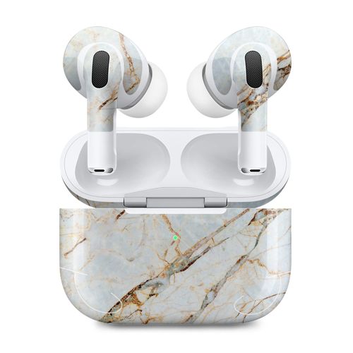 MightySkins (2 Pack) Skins Compatible with Apple AirPods Pro 2 - Antique Marble | Protective, Durable, and Unique Vinyl Decal wrap Cover | Easy to Apply, Remove, and Change Styles | Made in The USA