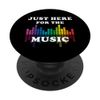 Just Here For The Music Equalizer DJ Funny PopSockets Swappable PopGrip