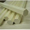 1" Hexagon Dowel Rod - Qty. 6 (six) Poplar Rods