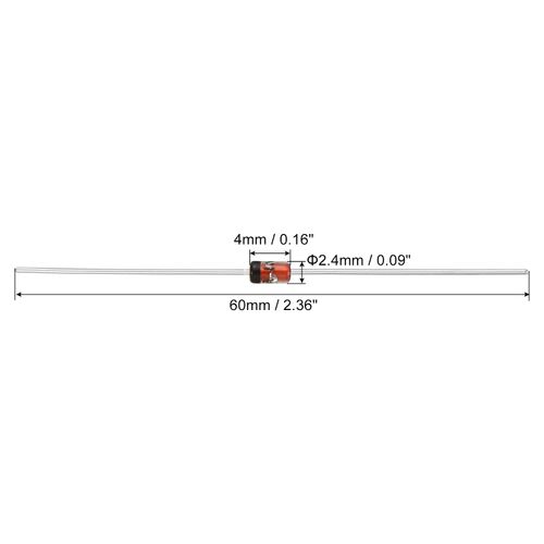 PATIKIL Zener Diodes 20 Pcs 1W Zener Diodes Assortment 4.7V DO-41 for Production Experiments
