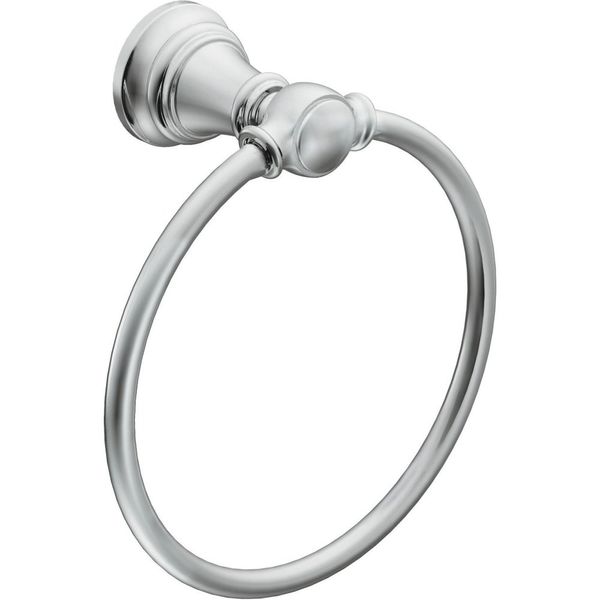 Moen YB8486CH Weymouth Bathroom Hand -Towel Ring, Chrome