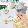 BELICOO 24 Pcs Cosmetic Container Pots 20ml Aluminium Tin Jars with Screw Lids, Labels and Mini Spatula for Cream, Sample, Powder, Makeup Storage (Silver)