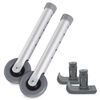 Deluxe KIT: Universal 3" Walker Wheels with Free Flexfit Universal Ski Glides