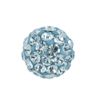 Studex Sensitive Regular 6mm Aquamarine Crystal Fireball Stainless Steel Stud Earrings