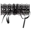 Cottelli Collection Black Choker with White Pearls and Rhinestones
