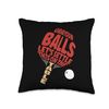 Ping Pong Table Tennis Paddle Word Cloud Grab Your Balls Throw Pillow