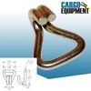 14 Foot X 2 Inch Grey Ratchet Strap with Wire Hooks