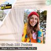 50 Pack 50 Pocket 5X7”Clear Page Protectors for A5 Binder 6 Ring Top Loading P..