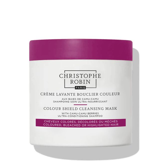 Christophe Robin Color Shield Cleansing Mask With Camu Camu Berries for Color-Treated Hair - Low-foaming 8.4 fl. oz