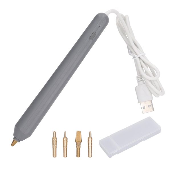 Hot Foil Pen USB Heat Foil Stamping Embossing Pen ABS Crafting Tool for Drawing Writing Handheld Heating Bronzing Pen