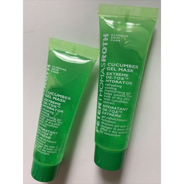 X2 Mini Cucumber Gel Mask Extreme Detox Hydrator Peter Thomas Roth Refresh Cool