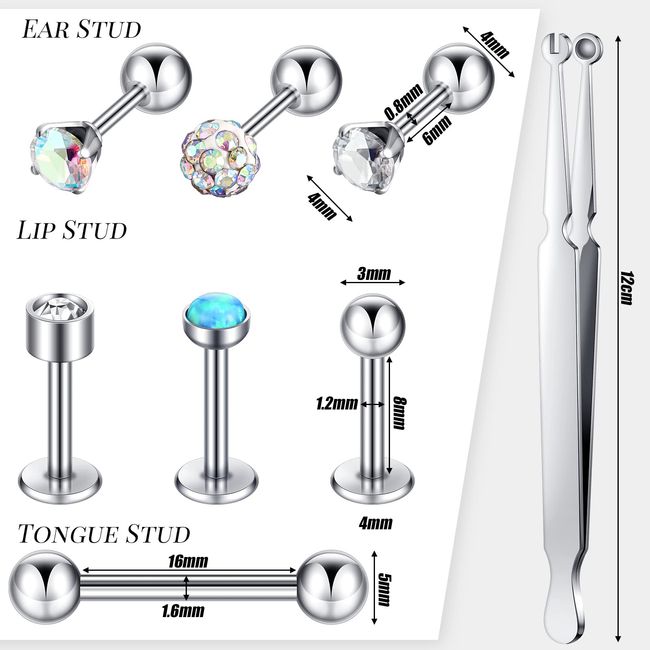 Body Jewelry Ball Holder/Removal Tool 2 Sizes per Tool (3Mm & 4Mm) New