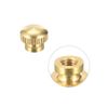 uxcell Brass Knurling Knob Nut M4x0.7mm Round Step Knob Fastener for 3D Printer Electronics 4pcs