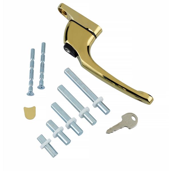 ERA Universal Window Handle Inline Espag Handle Multi-Spindle Gold