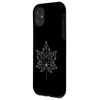 iPhone 11 One Line Art Drawing Papaya Leaf Case