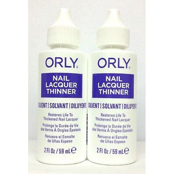 Orly Nail Lacquer Polish Thinner 2oz/59ml - Set of 2