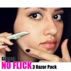Glamza No Flick Eyebrow Razor - Pack of 3
