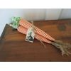 Handmade Fabric Carrot Bundle of 3 Easter Spring Decor Gingham Soft Sculpted