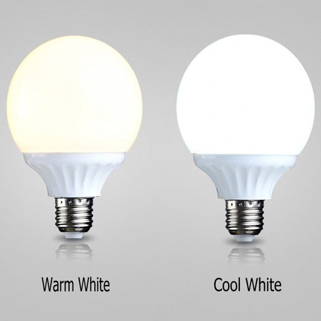 6PCS/lot Milky E27 LED Light Bulb AC 220V G80 G95 G125 Lampada Ampoule LED  Bulb