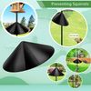 Squirrel Baffle for Bird Feeder Pole,16 inch Squirrel Guard Stopper for Outside Shepherd Hook,Black(1 Pack)