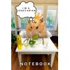 Notebook : I'm a Vegetarian: Cute Hamster Lined Journal or Diary, 120 Pages