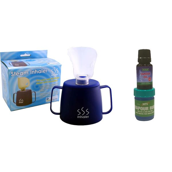 Medisure Steam Inhaler + Vapour Oil 10ml + Vapour Rub (25g)