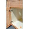 2 Piece Clip On Soft Close Hinges 105 Degree Self Closing Frameless With Mountin