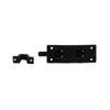 Renovators Supply Door Lock Latch 4" Wrought Iron Black Offset Slide Bolt Latch