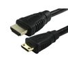Refresh Cartridges Mini HDMI to Standard HDMI Black Cable - 1 Metre